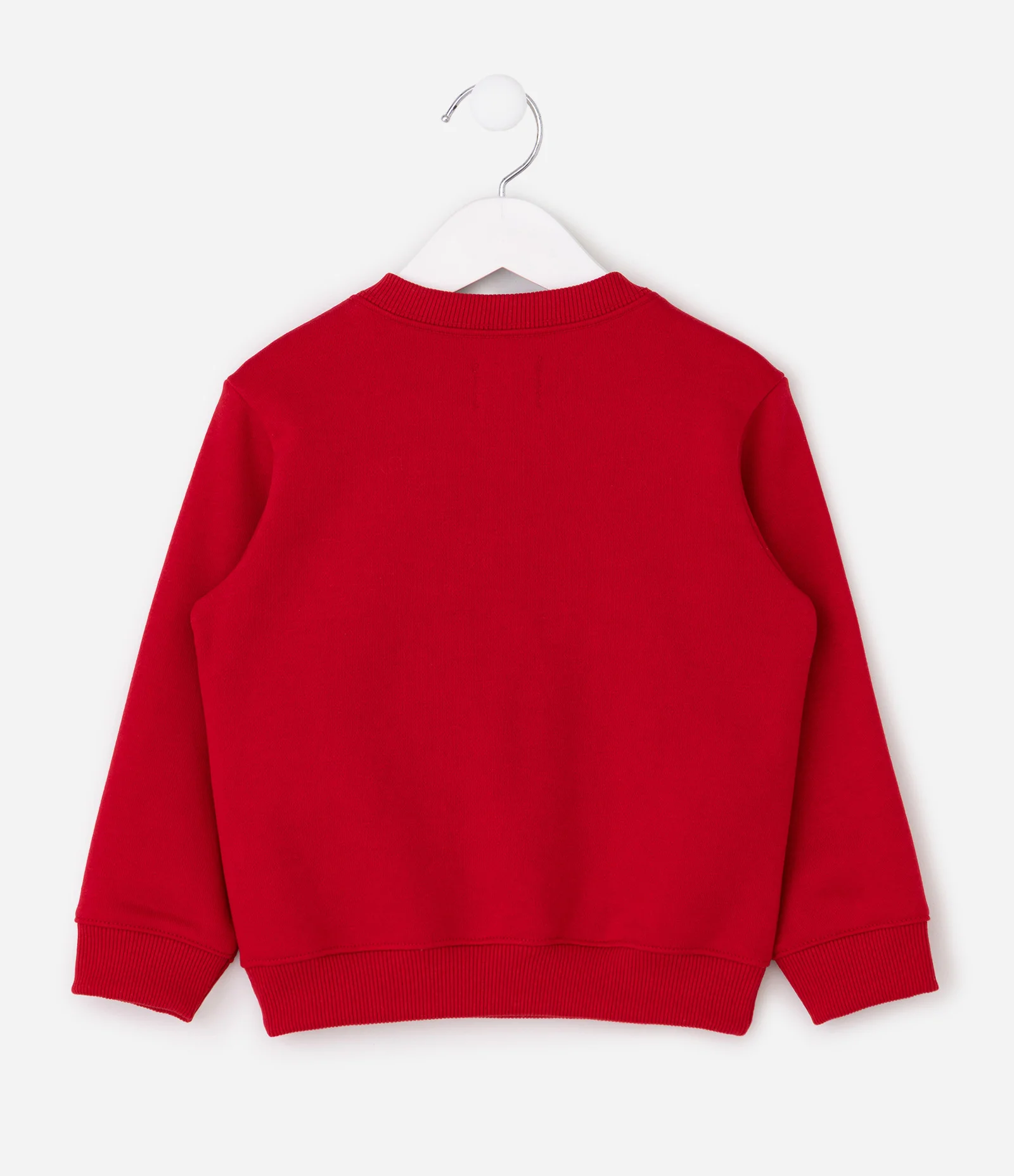 Casaco Infantil Fleece com Foca Bordado – Tam 1 a 6 Anos Vermelho 2