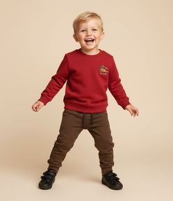 Casaco Infantil Fleece com Foca Bordado – Tam 1 a 6 Anos