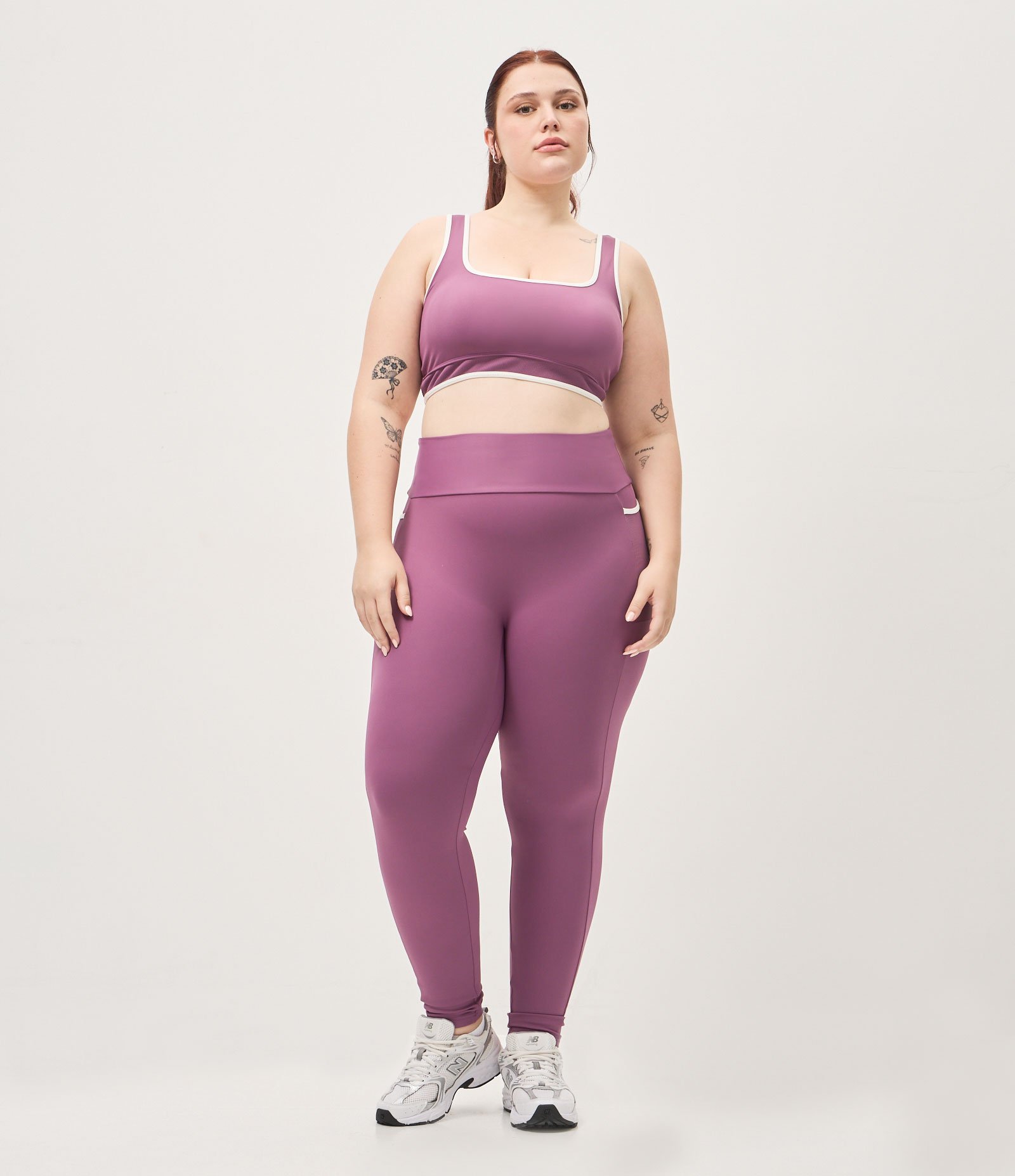 Calça Legging Esportiva com Bolso Funcional Roxo 1