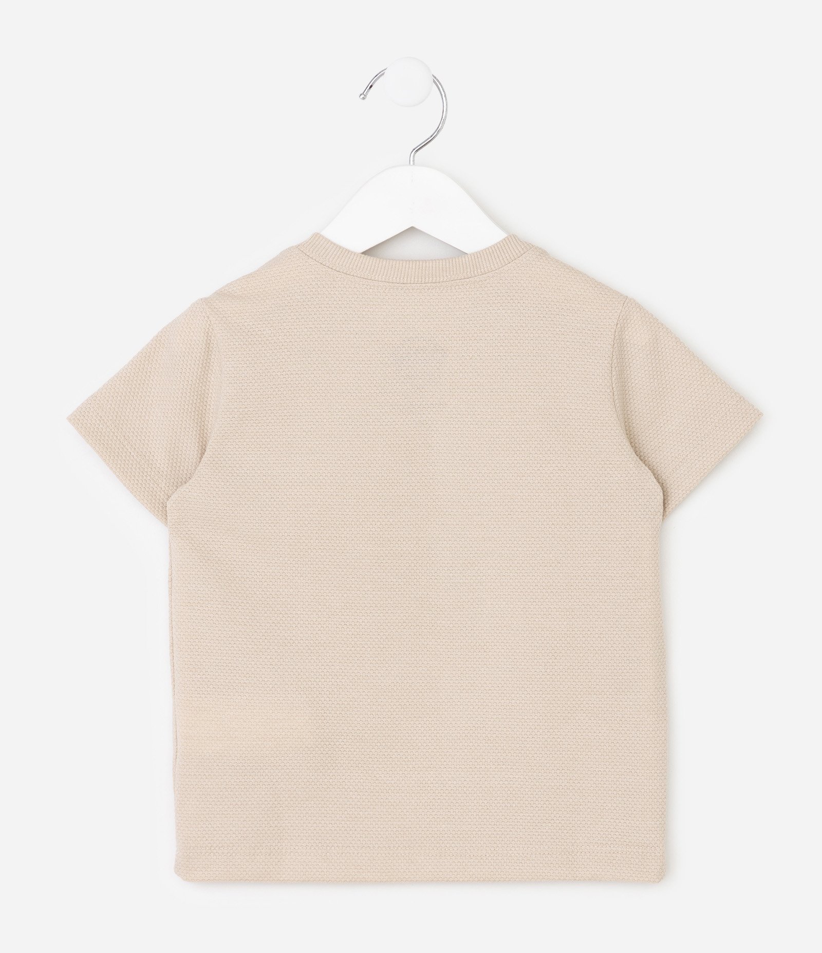 Camiseta Texturizada com Logo Patrulha Canina Infantil - Tam 2 a 6 Anos Bege 3