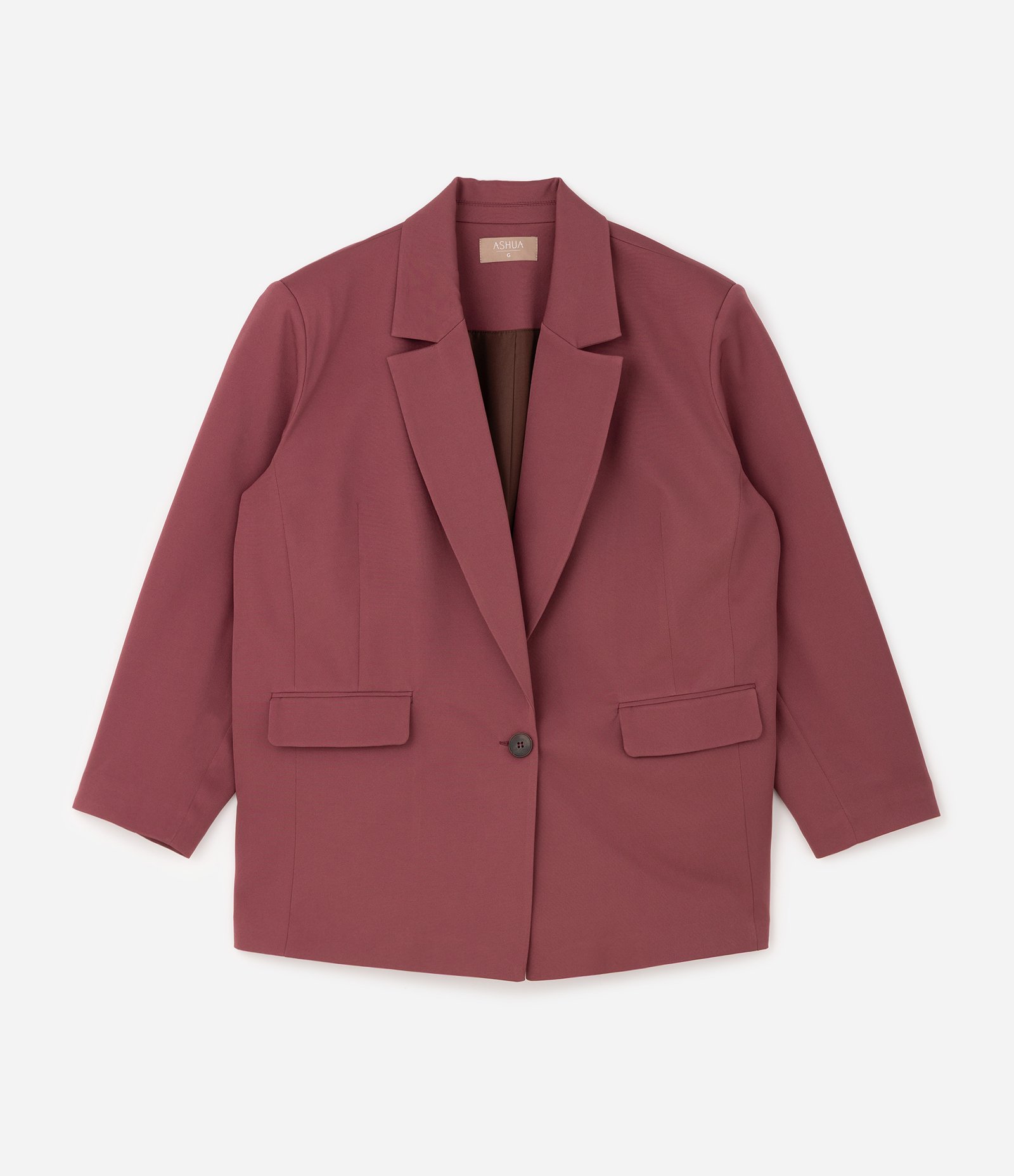 Blazer Oversized Alfaiatado Curve & Plus Size Vermelho 6