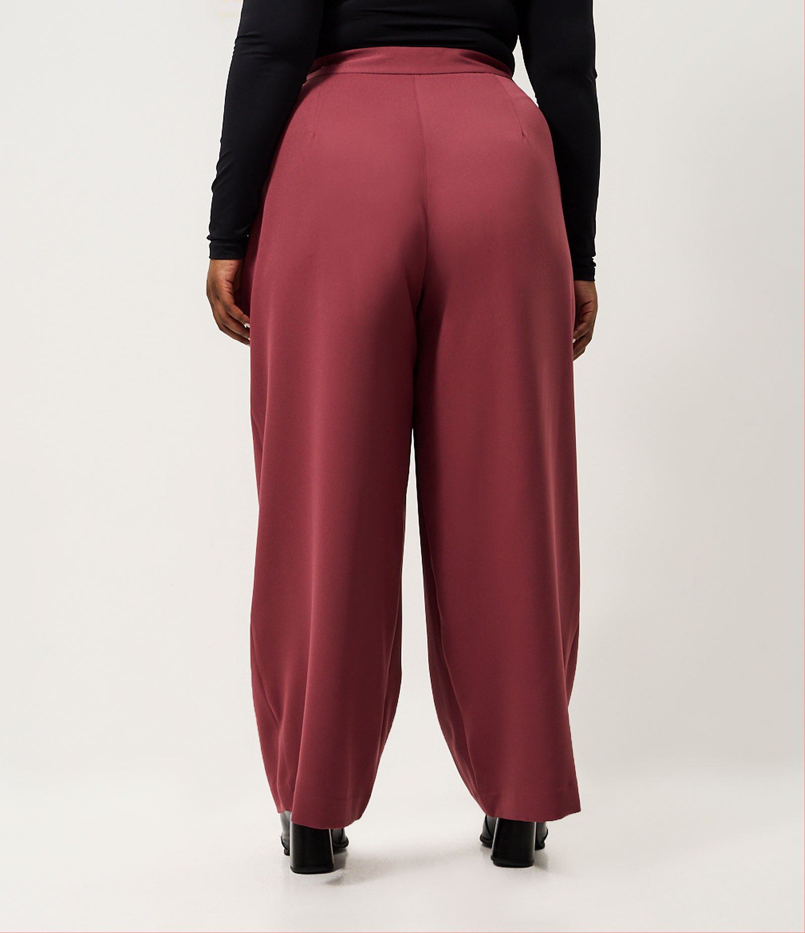 Calça Alfaiataria Balloon Curve & Plus Size Vermelho 4