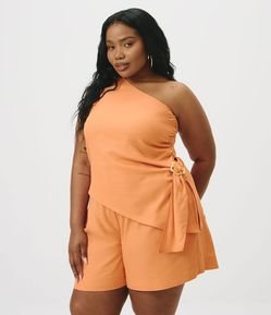 Blusa Um Ombro Só Curve & Plus Size