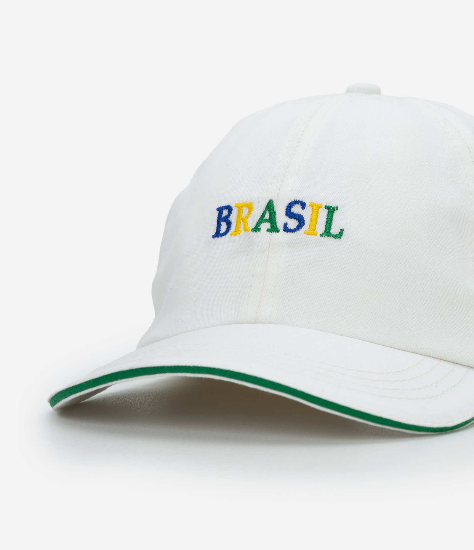 Boné Infantil com Bordado Brasil e Detalhes na Aba – Tam U Branco 4