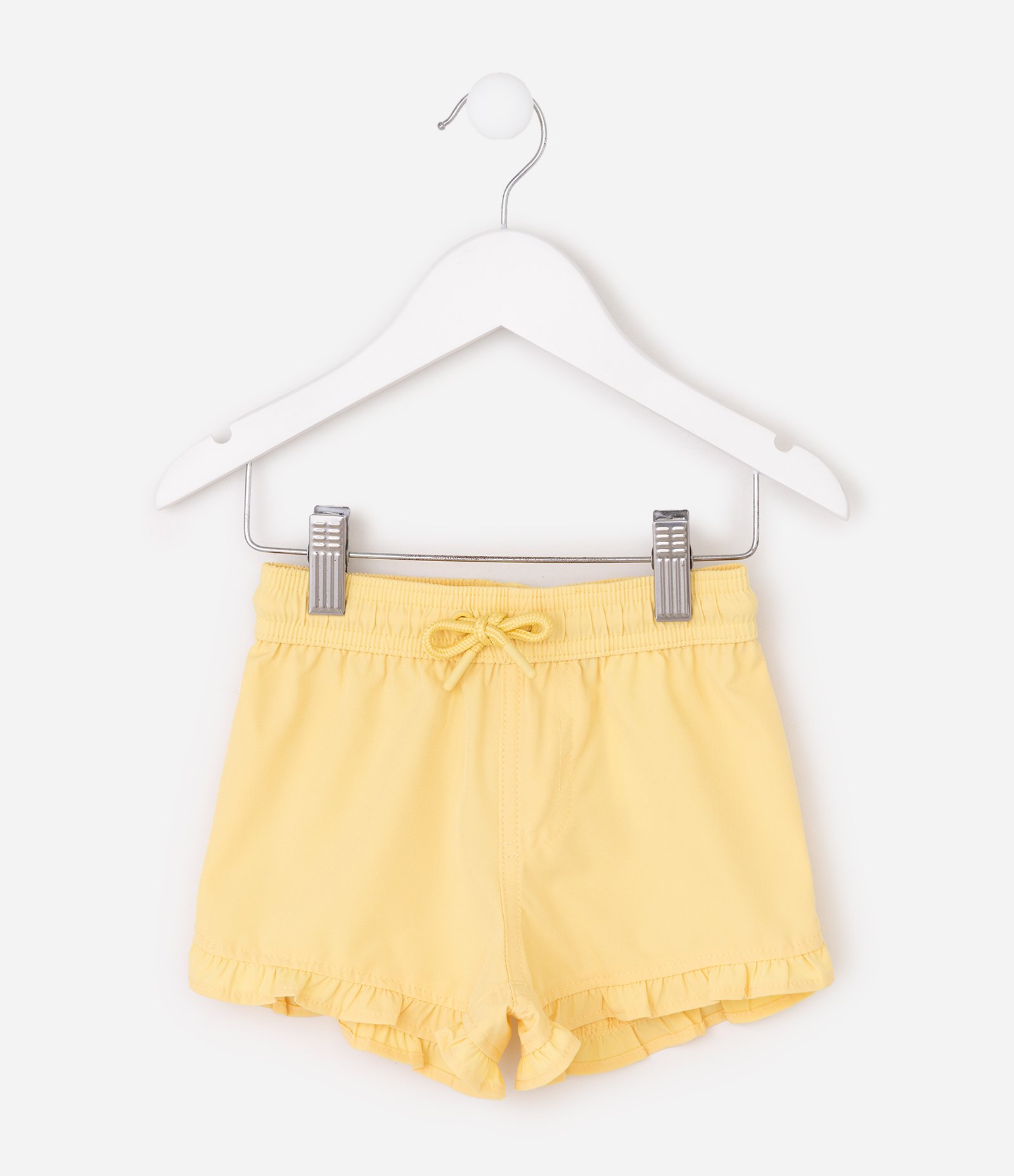 Short Infantil com Babadinhos - Tam 1 a 5 Anos Amarelo 7