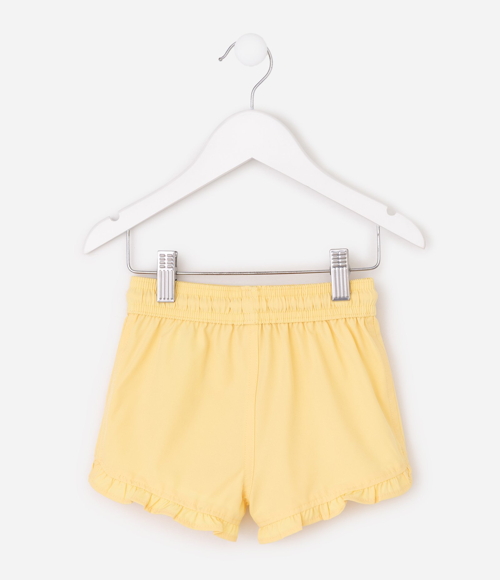 Short Infantil com Babadinhos - Tam 1 a 5 Anos Amarelo 8