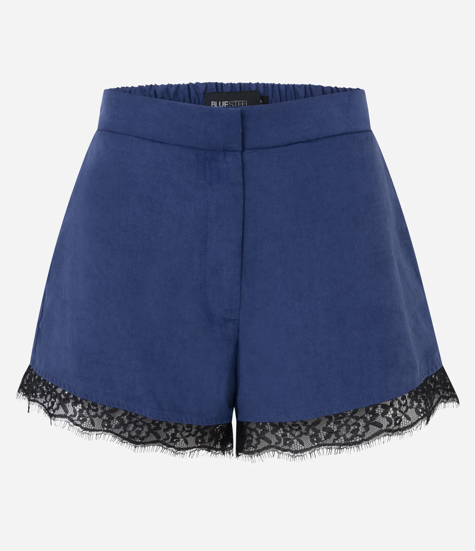 Short com Renda na Barra Azul 1