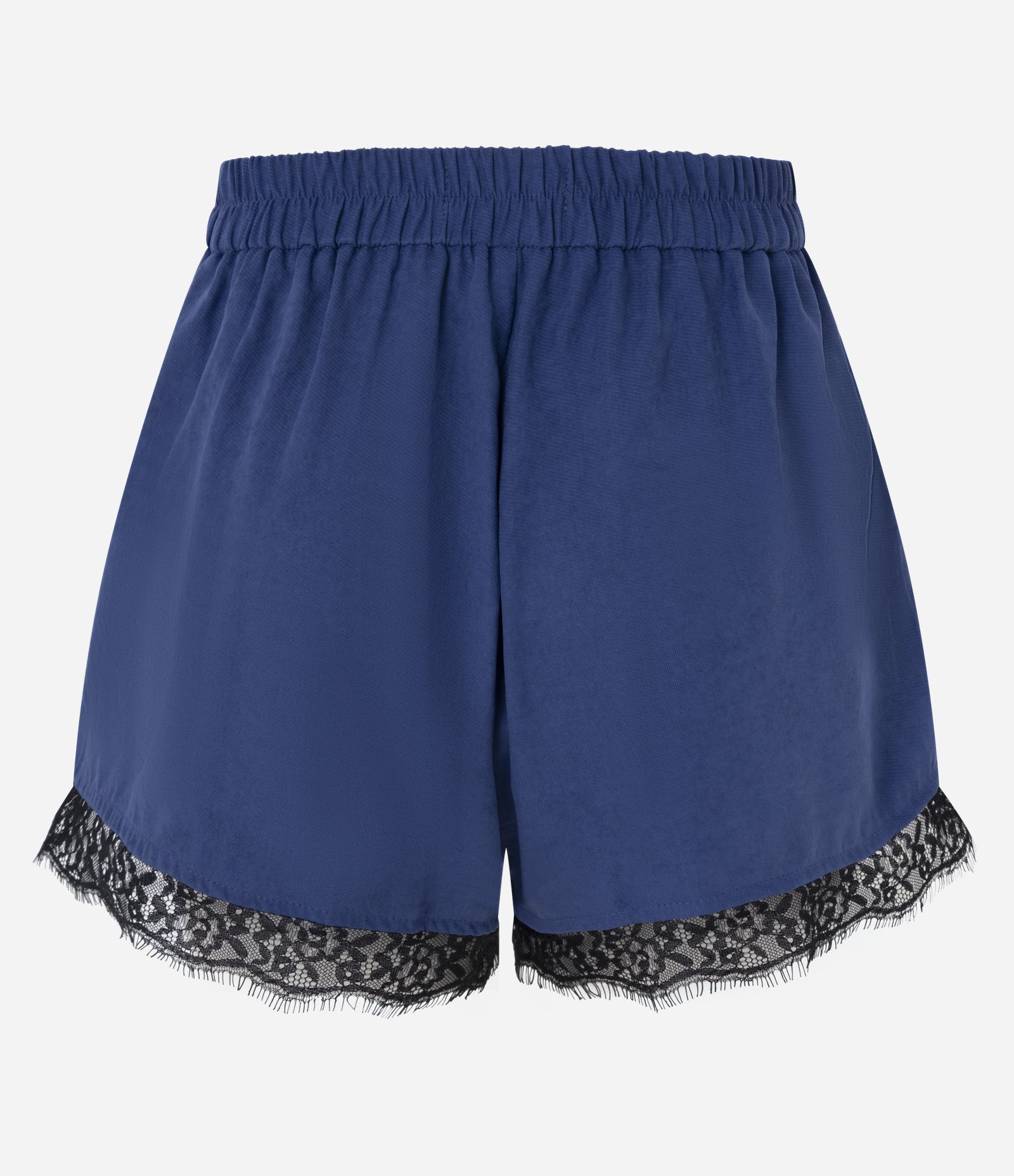 Short com Renda na Barra Azul 3
