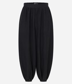 Calça Aladim em Crepe com Textura