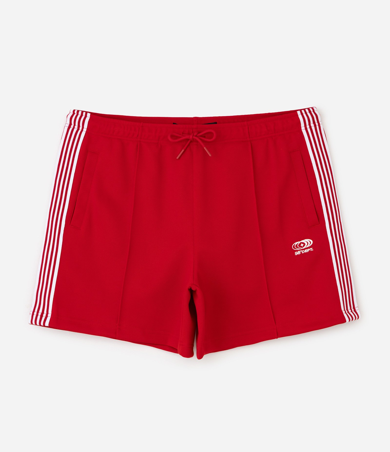 Bermuda Helanca com Listras Laterais Vermelho 1