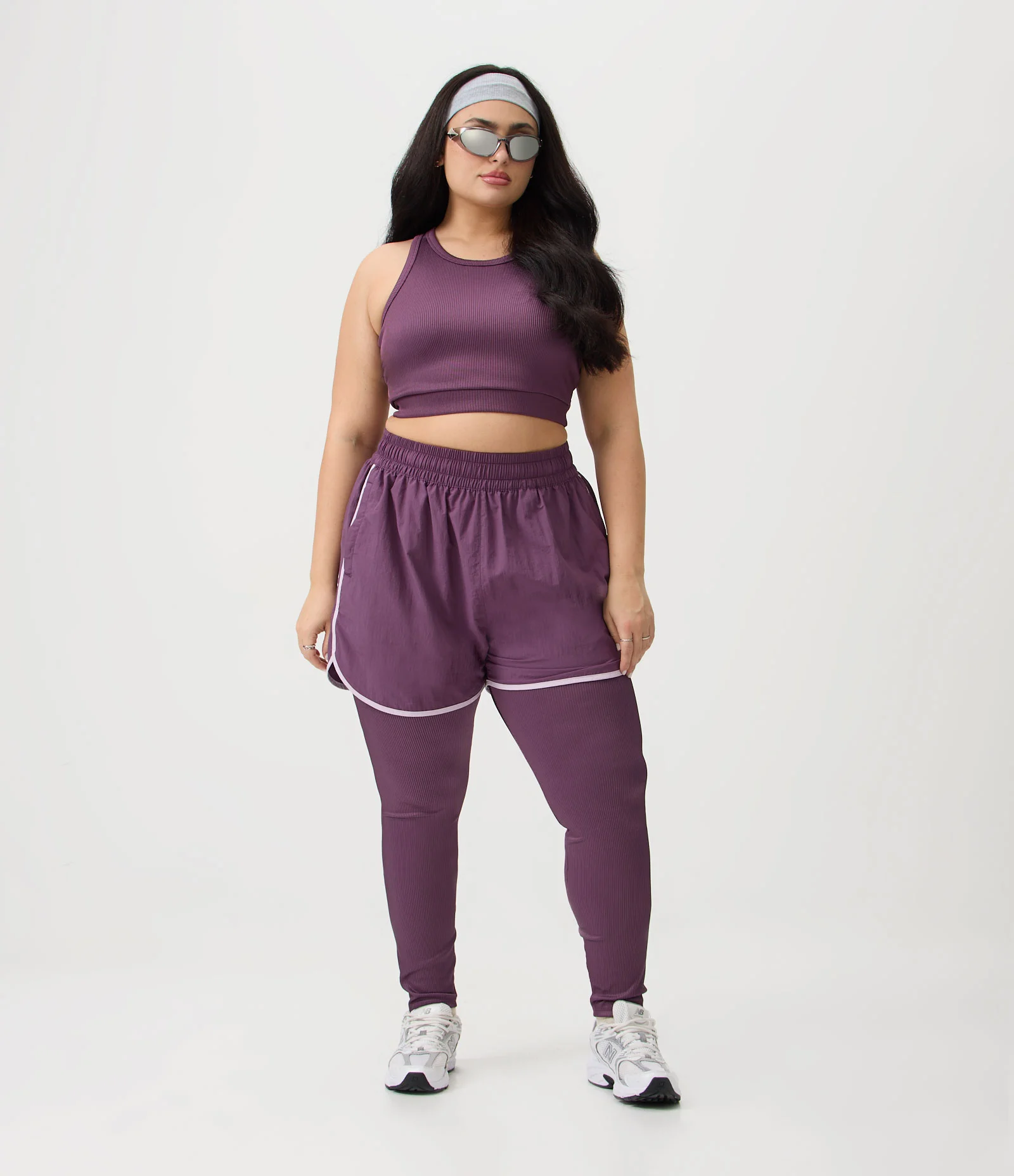 Top Nadador Canelado Curve & Plus Size Roxo 2