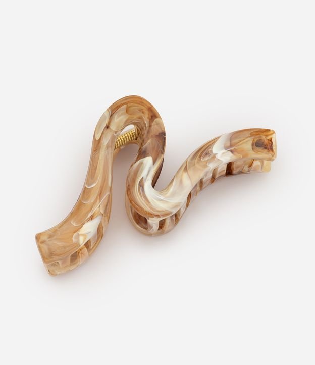 Piranha de Cabelo Marmorizado com Formato Orgânico
