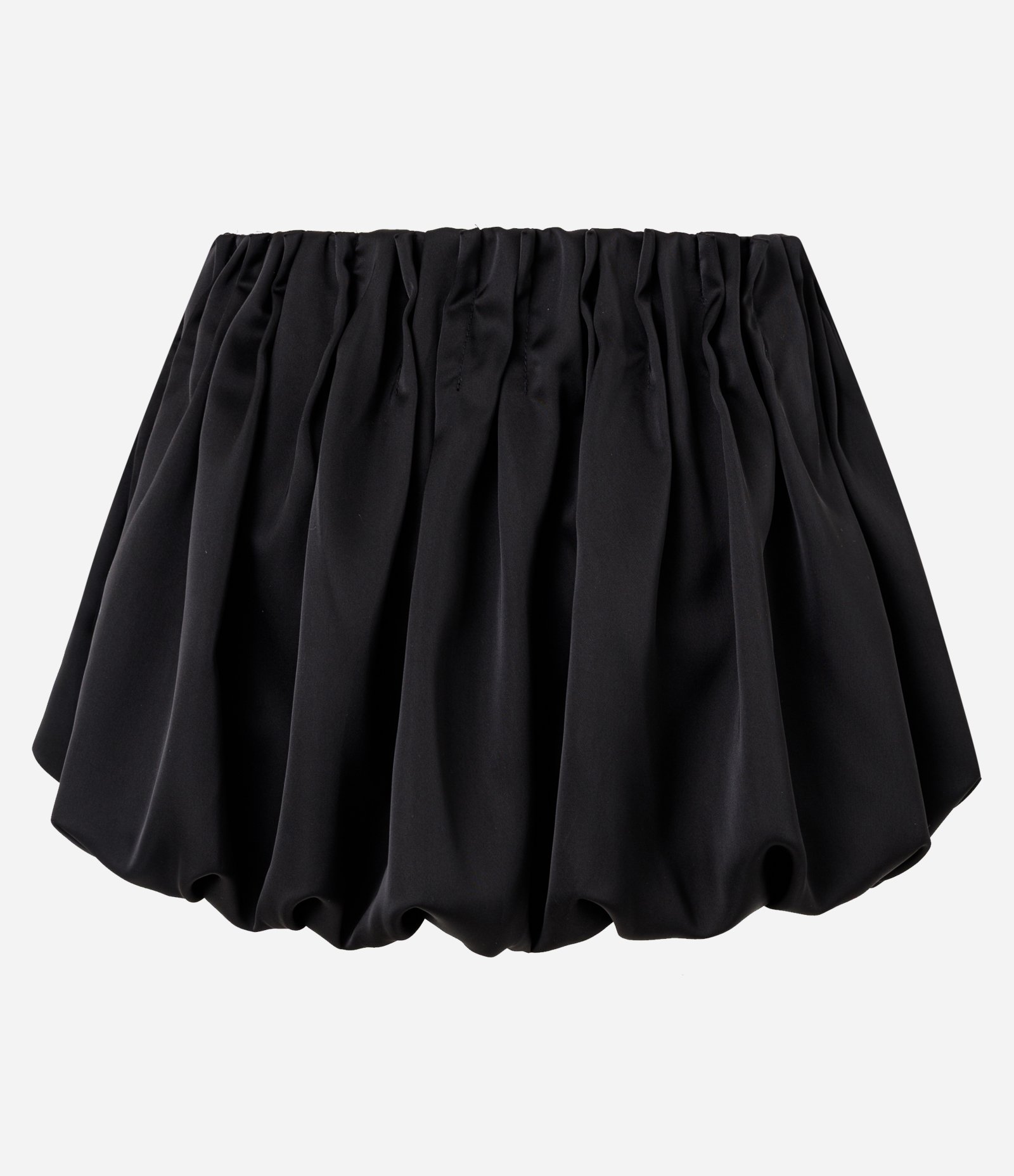 Blusa Balonê Sem Mangas em Cetim com Drapeado Preto 8