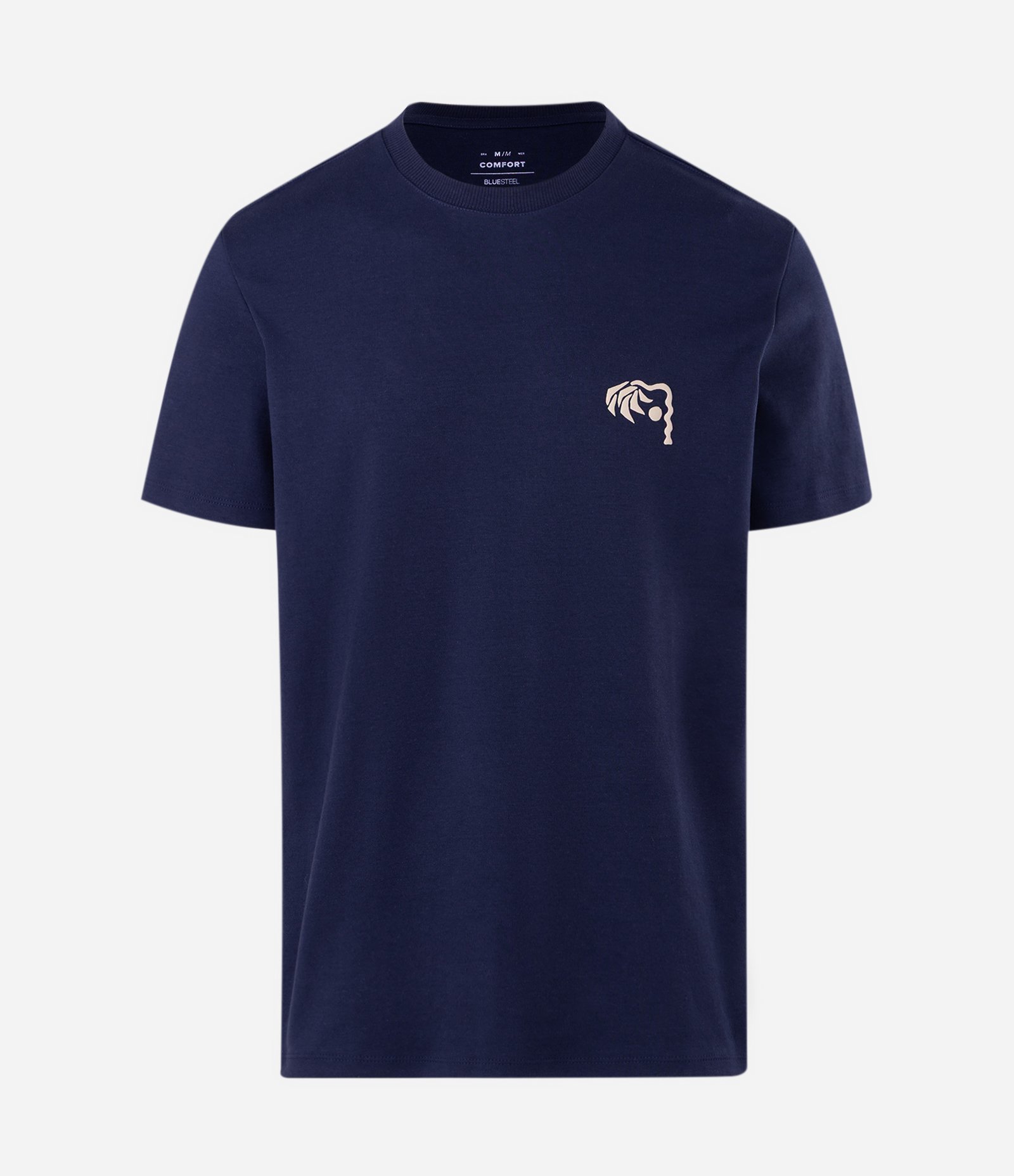 Camiseta Comfort Old Pal Zone Estampa Abstrata Azul 1