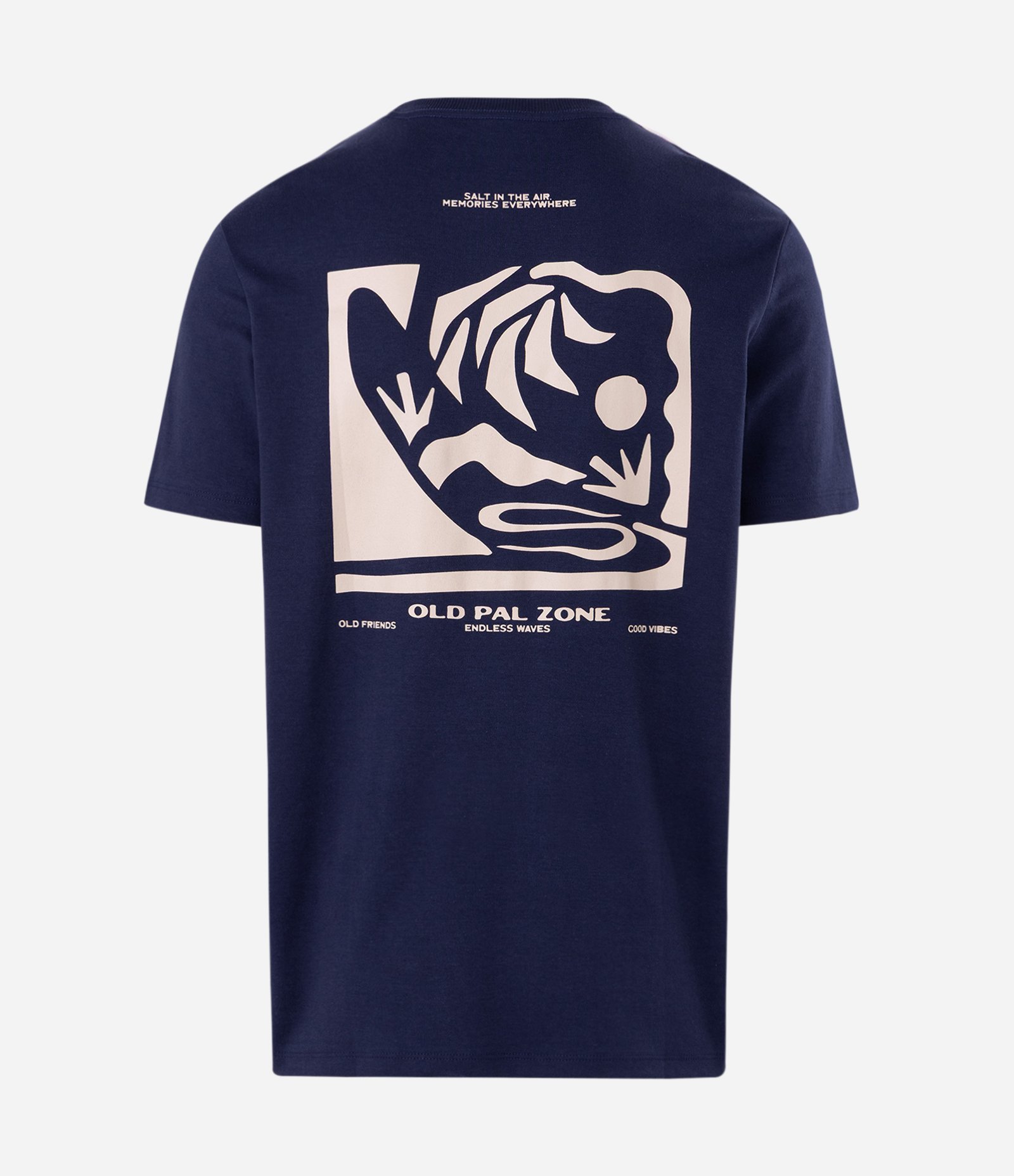 Camiseta Comfort Old Pal Zone Estampa Abstrata Azul 2