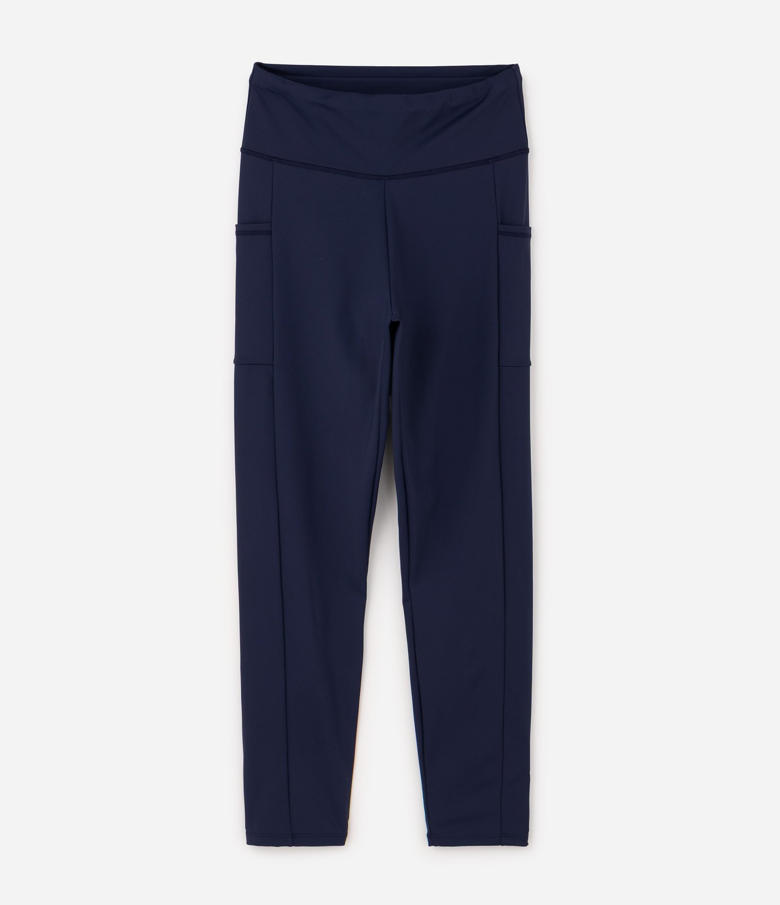 Calça Legging em Poliamida com Bolso Lateral Curve & Plus Size Azul 5