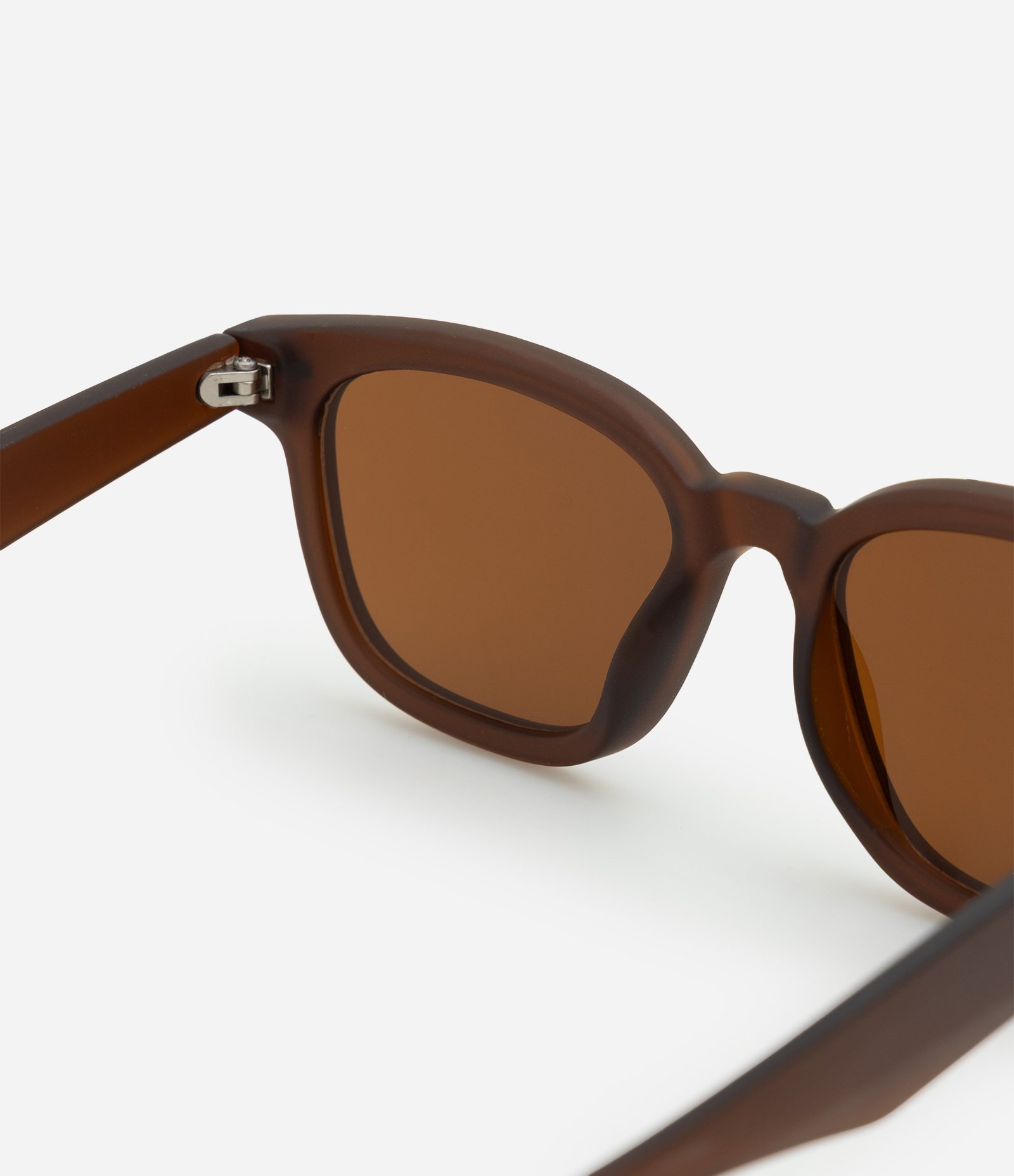 Óculos de Sol Redondo com Hastes Largas Marrom 2