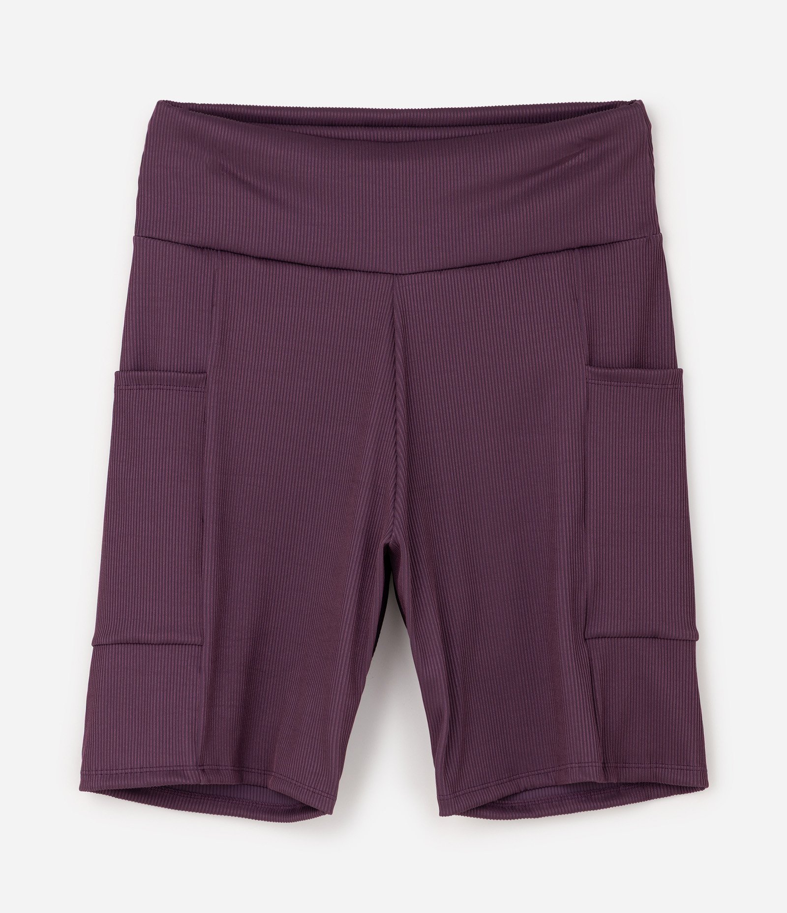 Bermuda Ciclista em Poliamida com Bolsos Laterais Curve & Plus Size Roxo 5