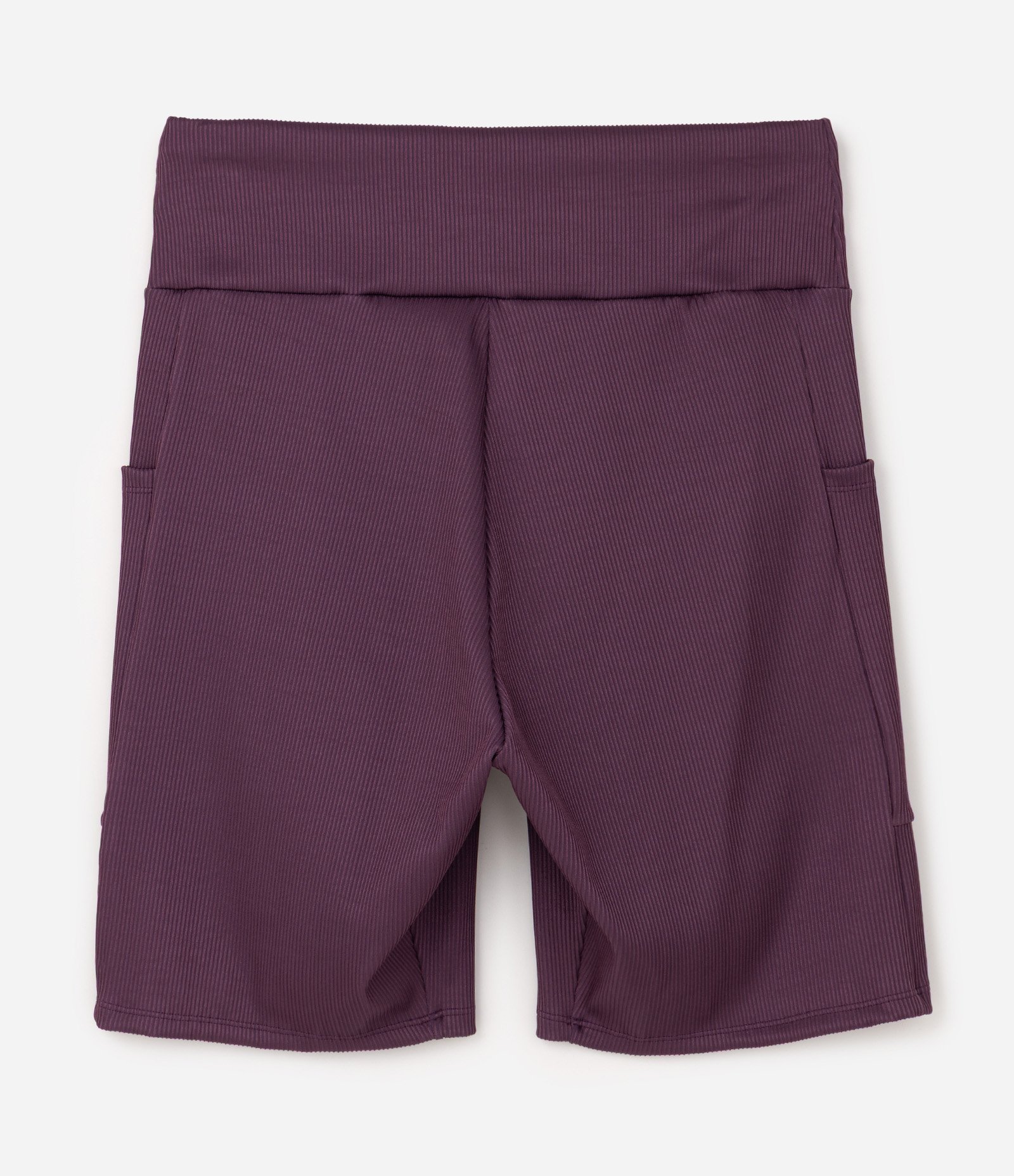 Bermuda Ciclista em Poliamida com Bolsos Laterais Curve & Plus Size Roxo 6