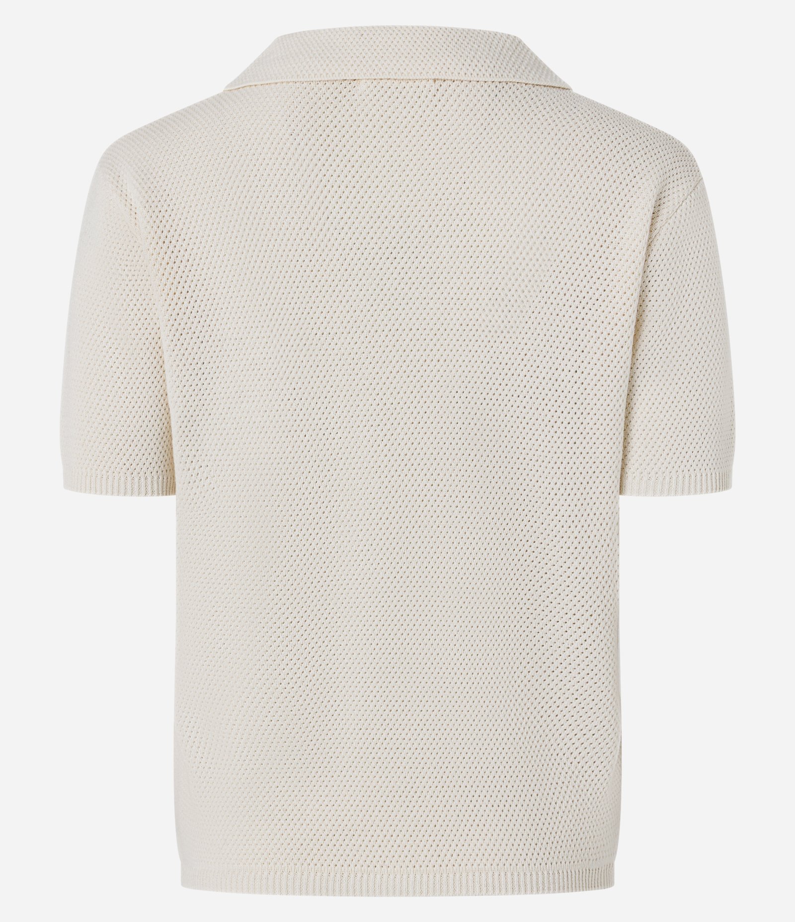 Blusa Regular em Tricô com Bolso Frontal Off White 6