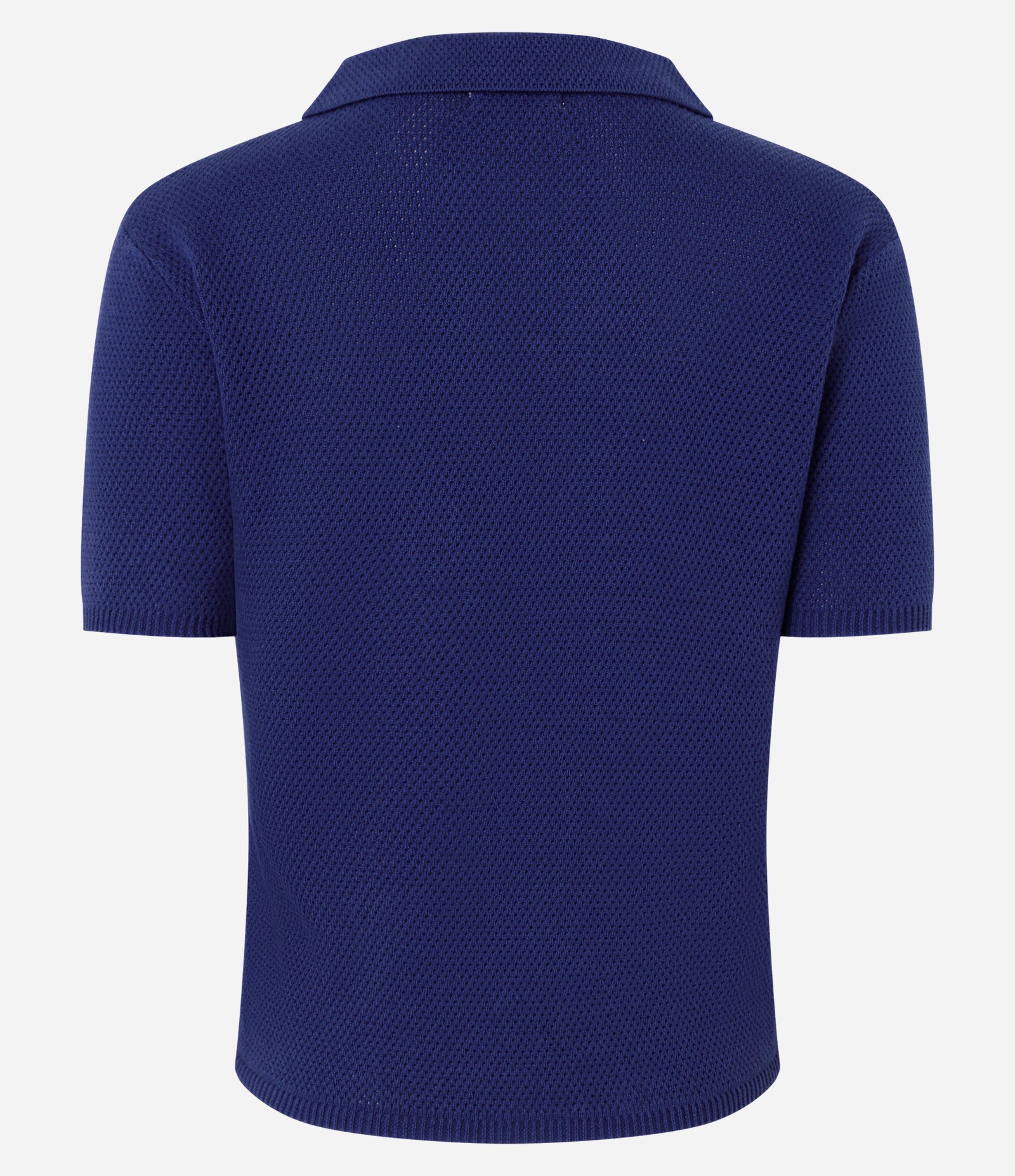 Blusa Regular em Tricô com Bolso Frontal Azul 7