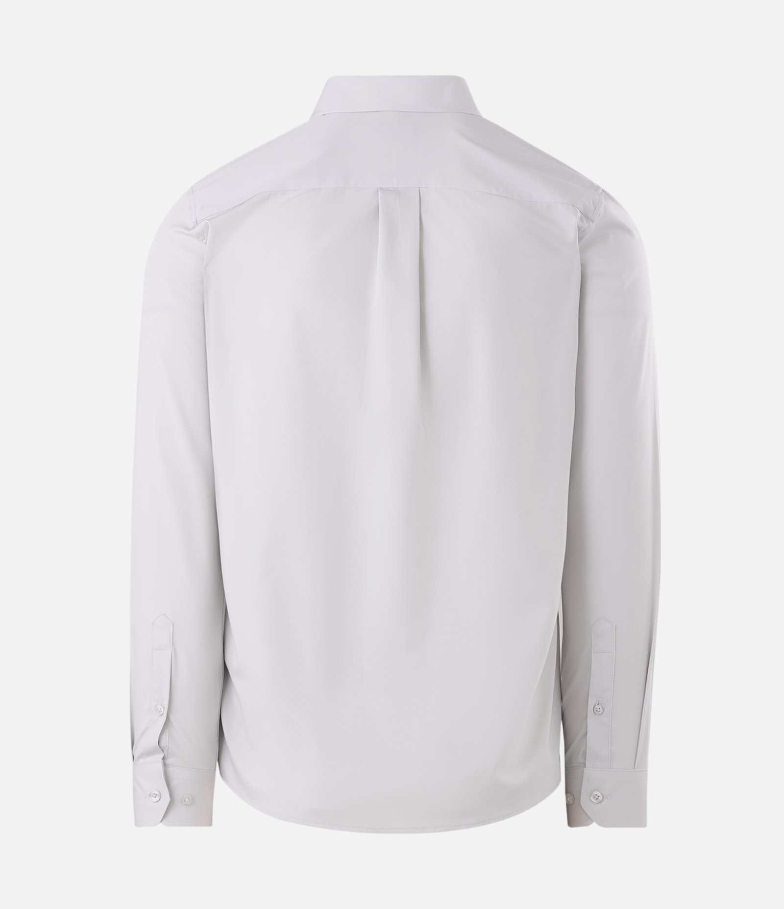 Camisa Slim em Fibra de Bambu Cinza Claro 6