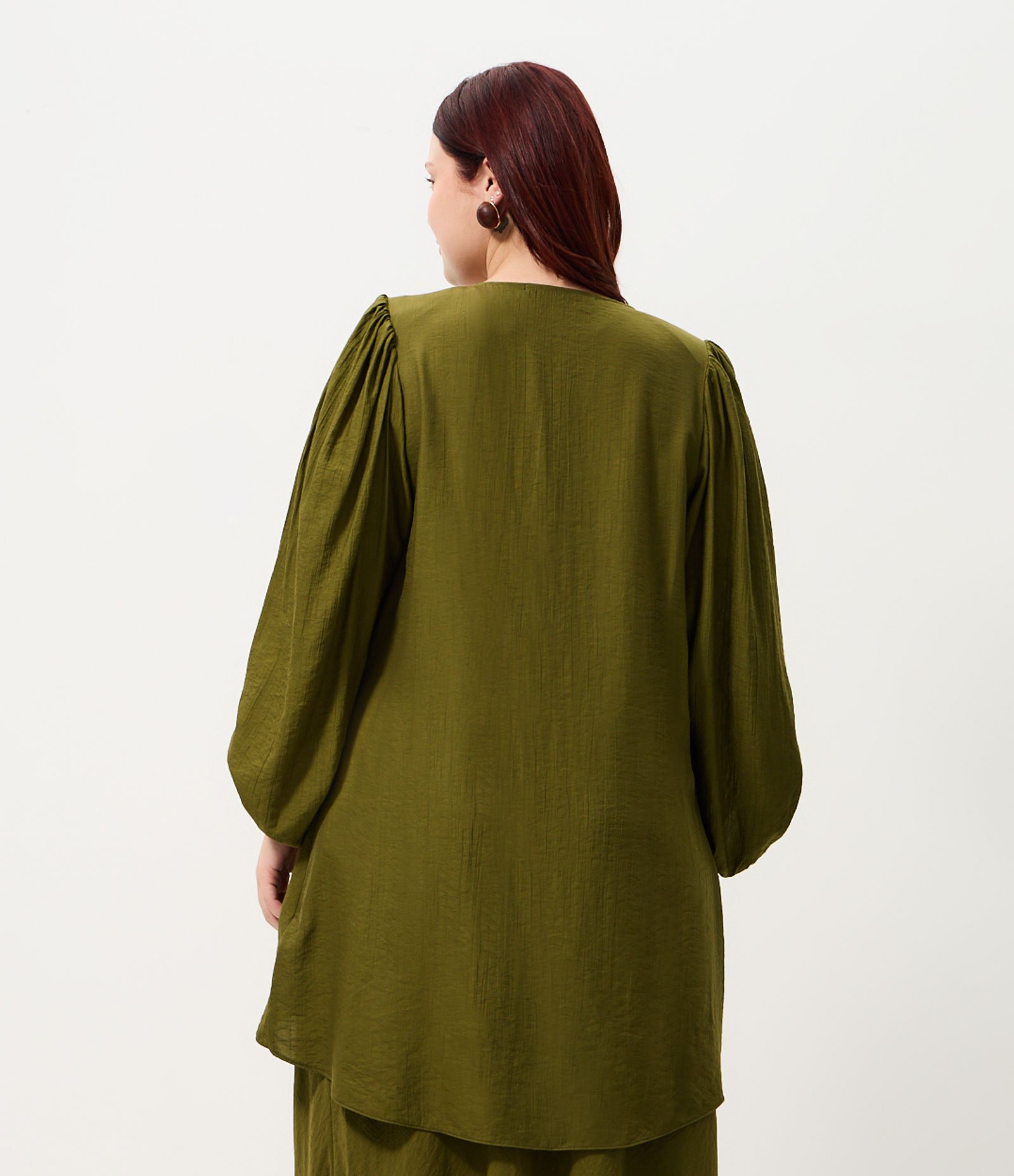 Blusa Mullet com Amarração Curve & Plus Size Verde 5
