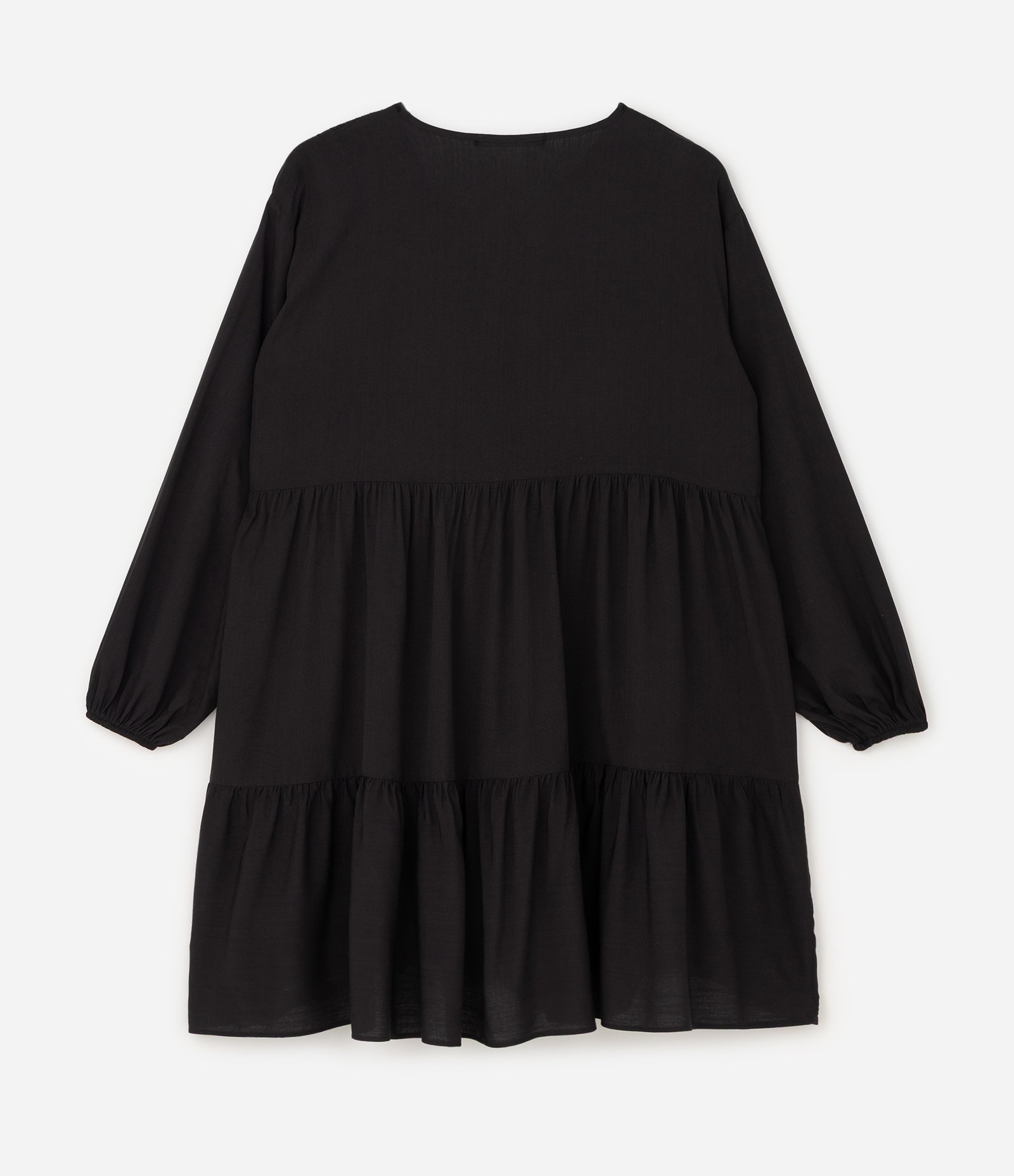 Vestido Curto com Textura Franzida Curve & Plus Size Preto 6