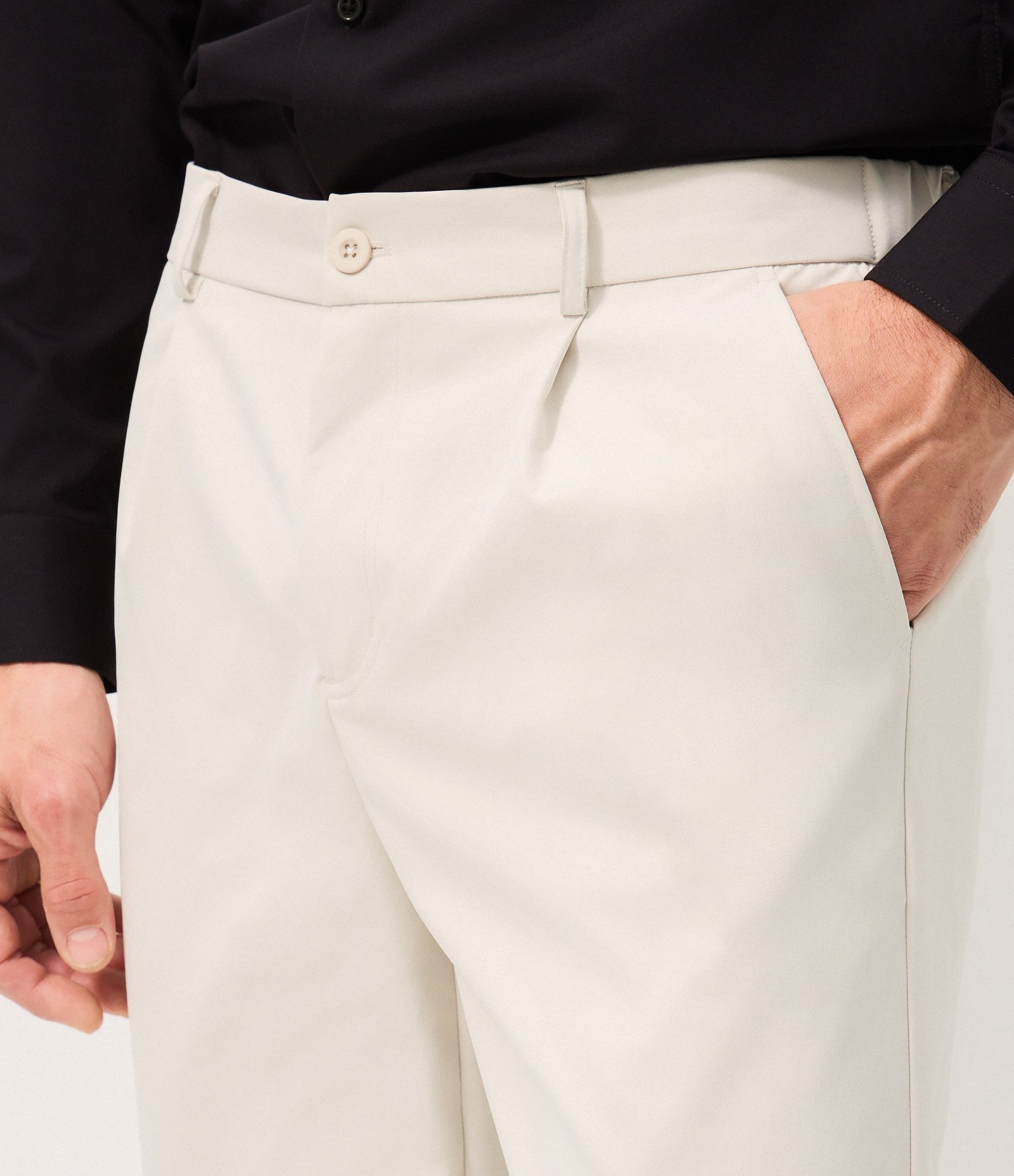 Calça Slim Performance Off White 5