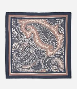 Lenço em Chiffon com Estampa Paisley