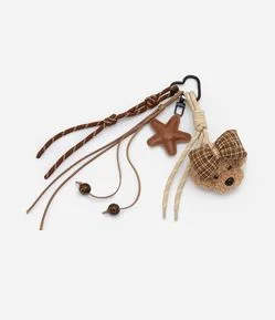 Chaveiro Infantil Ursinho com Laço Decorativo - Tam U