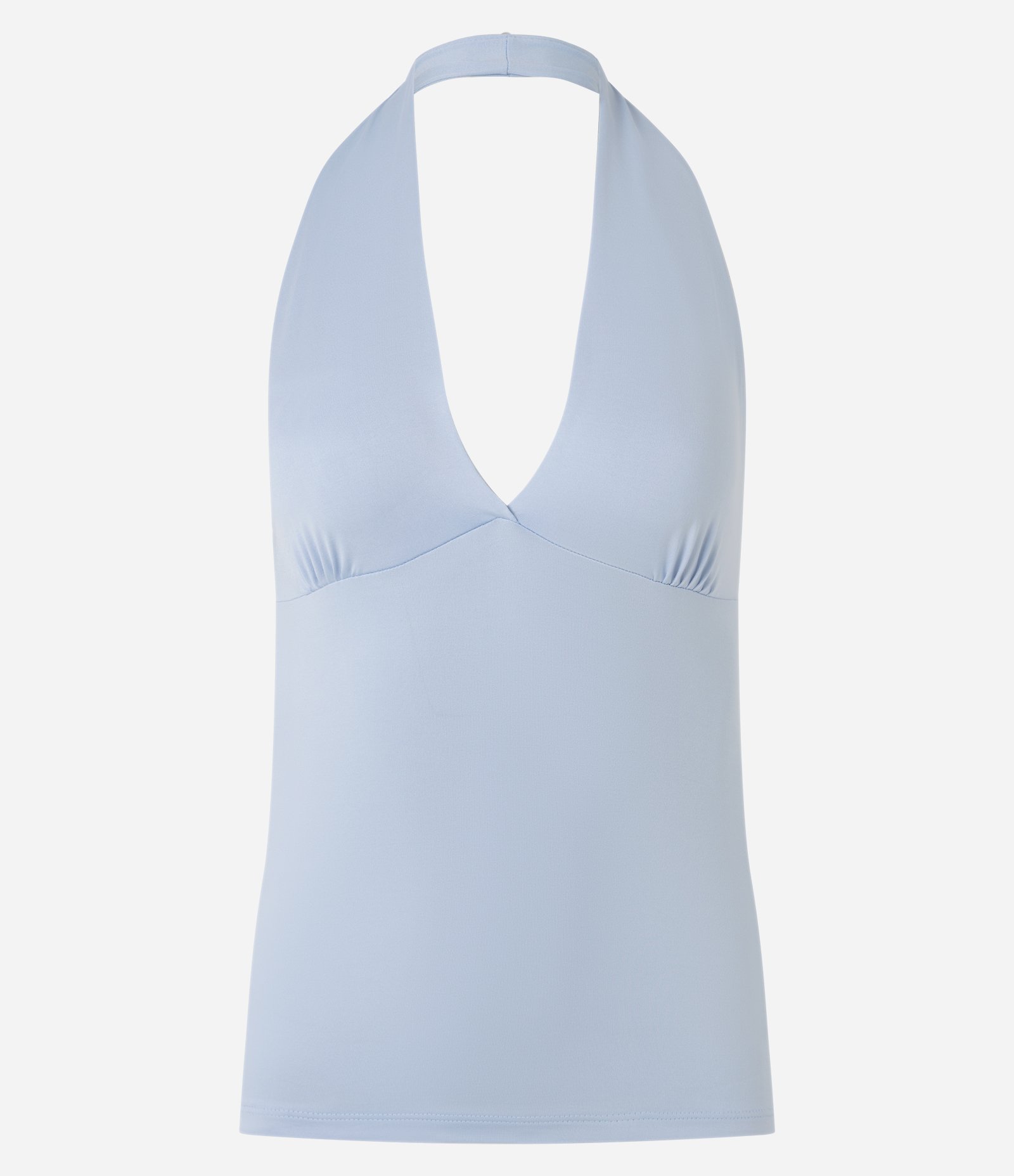 Blusa Frente Única em Microfibra Azul 5