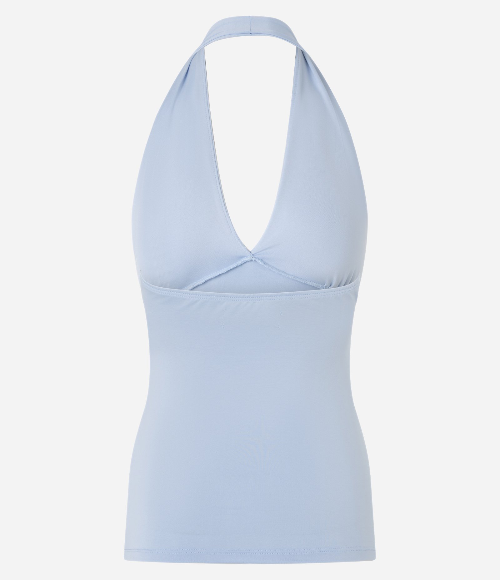 Blusa Frente Única em Microfibra Azul 6