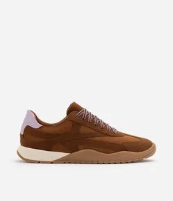 Tênis Retrô Runner em Suede com Atacador