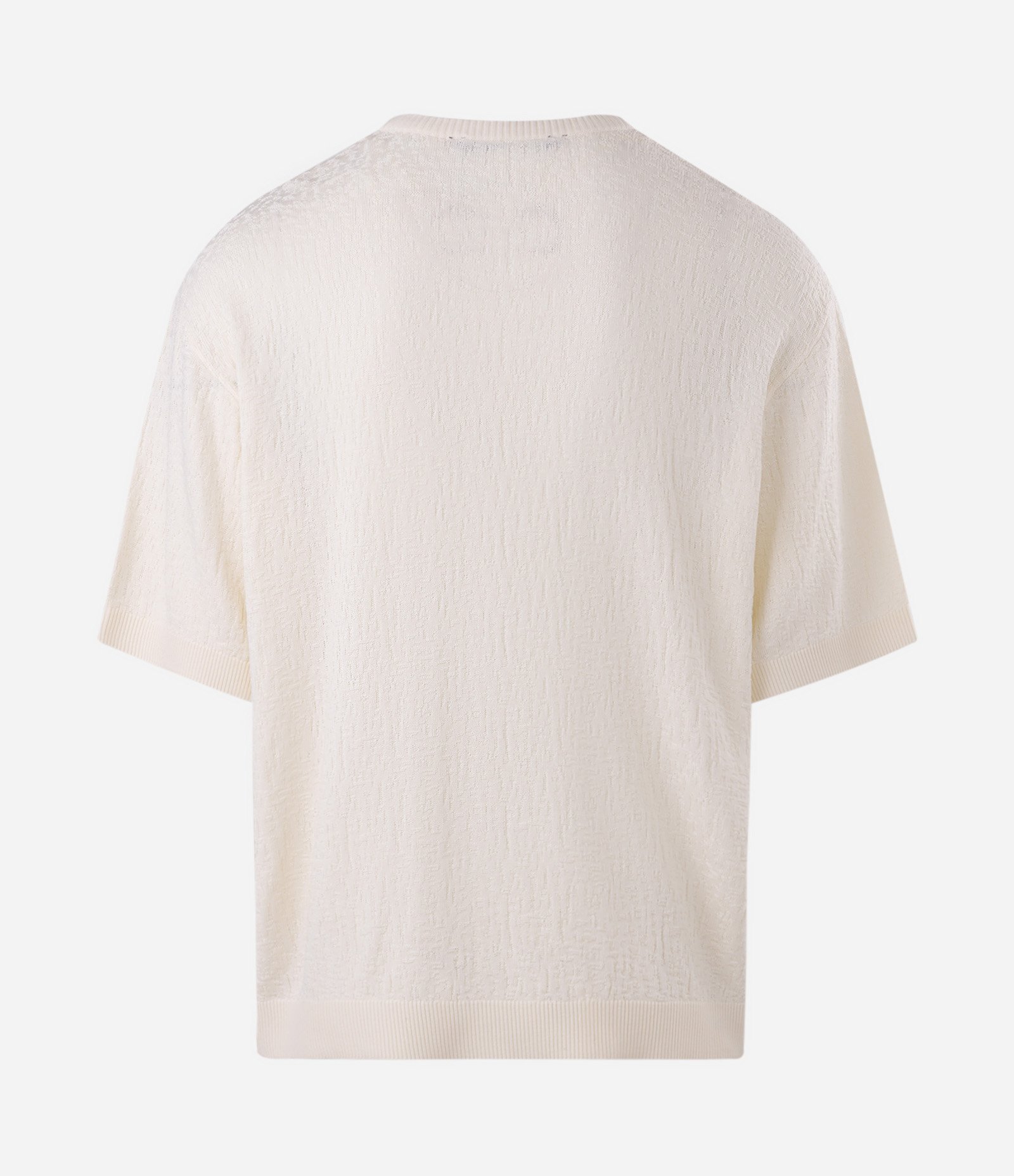 Camiseta em Tricô de Viscose com Bordado Tribal Branco 6