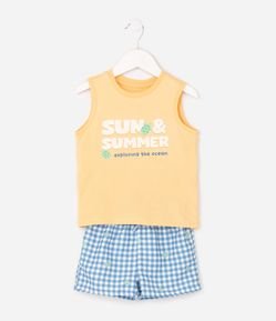 Conjunto Infantil Em Microfibra - Tam 1 a 6 Anos