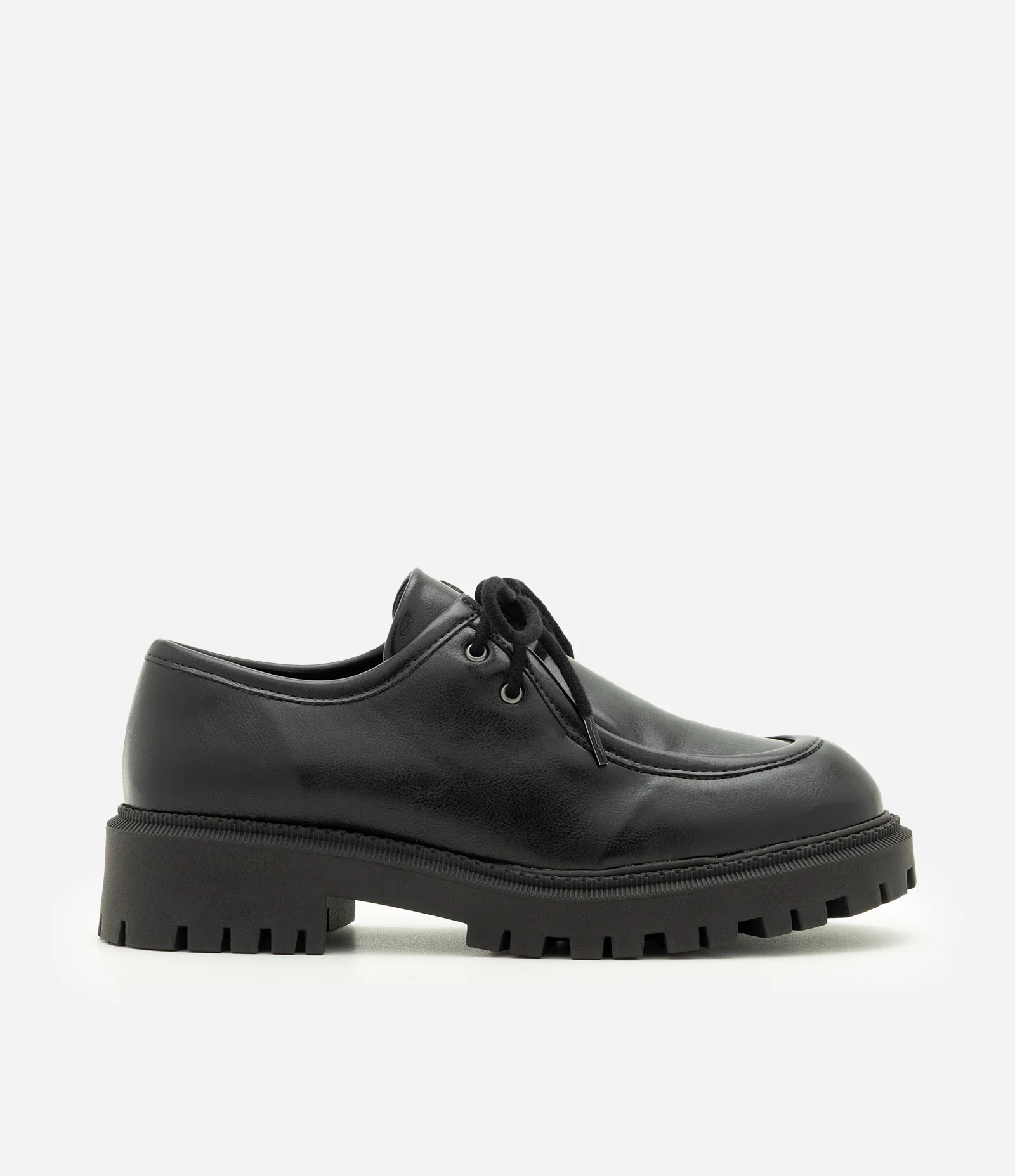 Sapato Desert Shoe em PU com Superfície Manchada Preto
