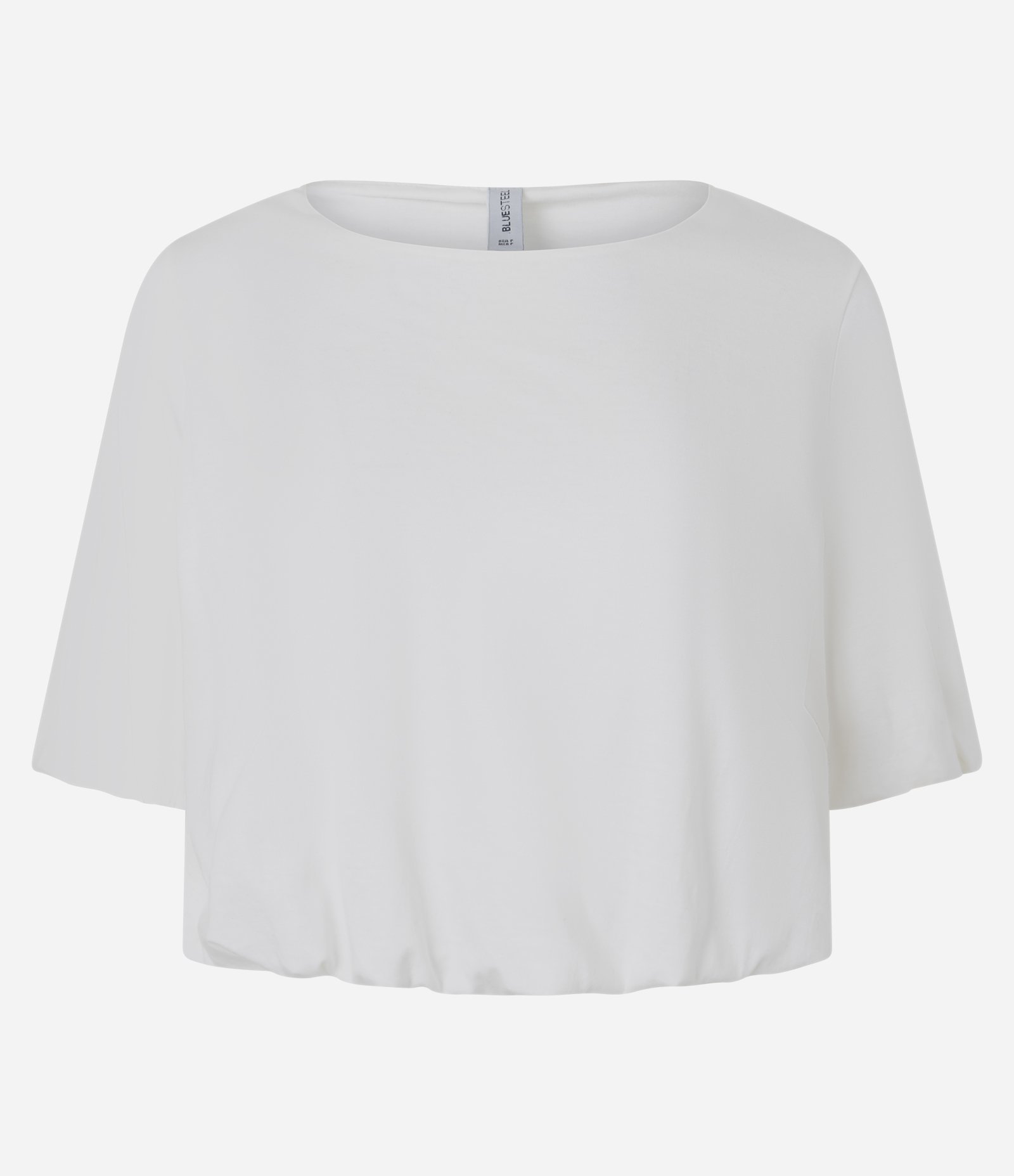 Blusa Cropped Balonê em Algodão Branco 1
