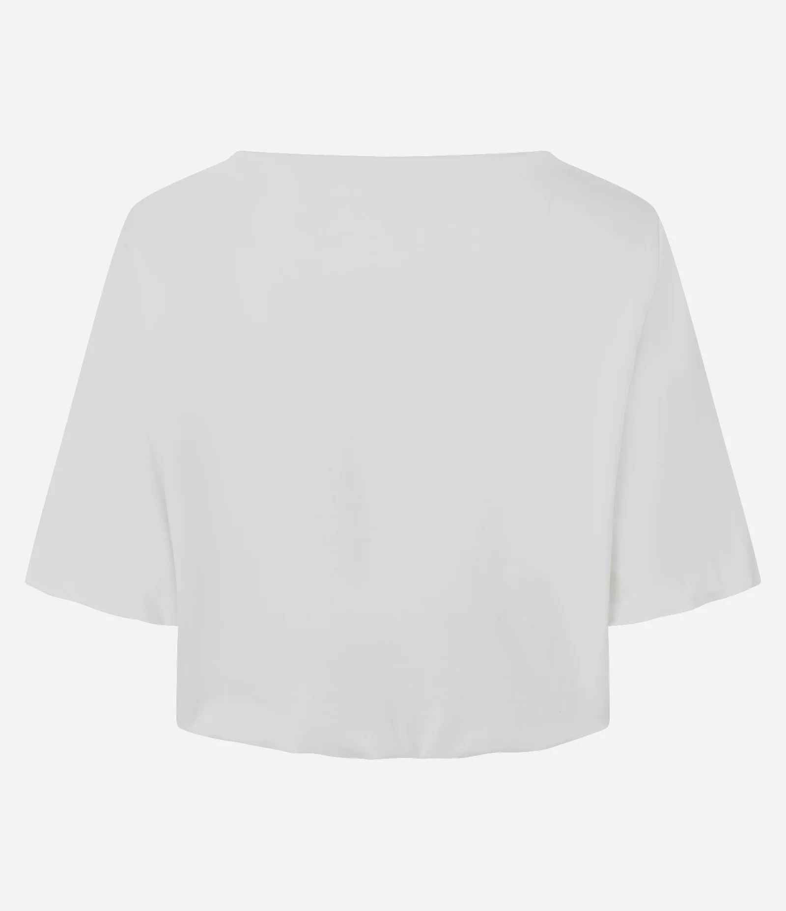 Blusa Cropped Balonê em Algodão Branco 2