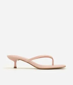 Sandália  Kitten Heel em PU