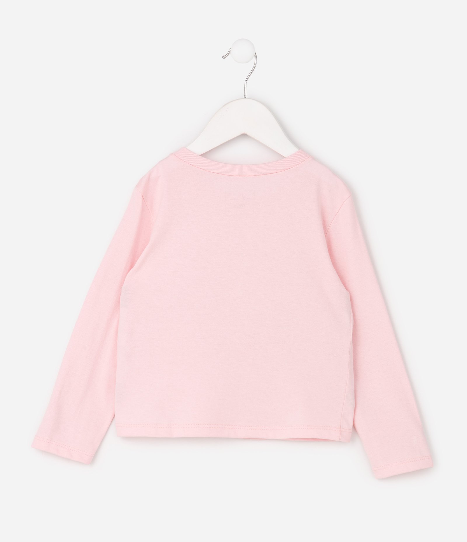 Camiseta Manga Longa Coelha Bailarina - Tam 1 a 6 Anos Rosa 3