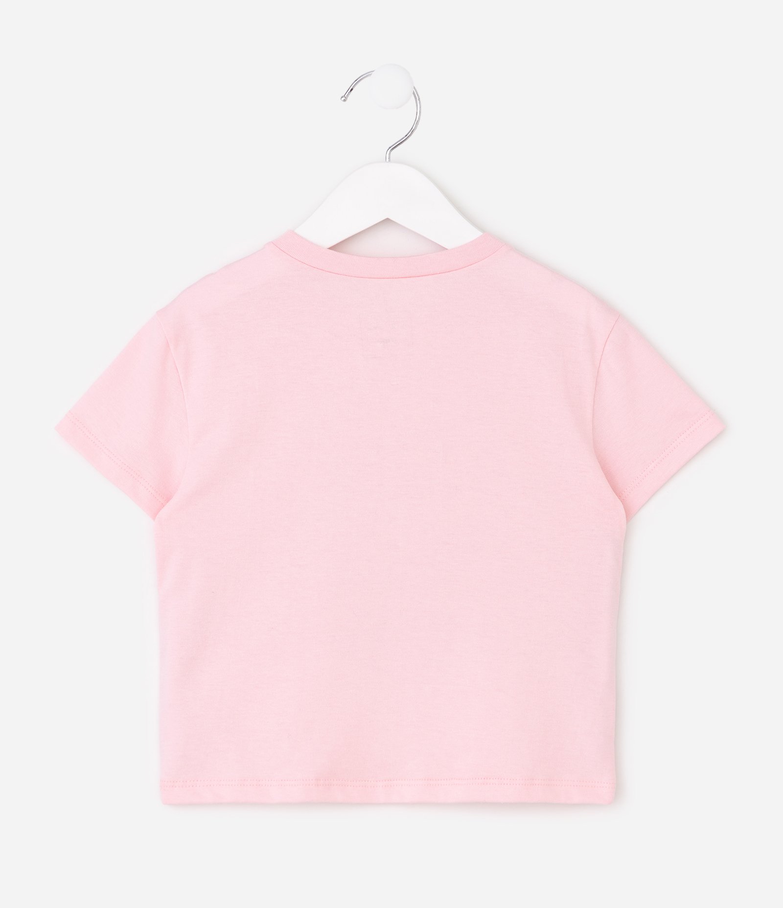 Camiseta Infantil em Algodão com Estampa de Coelha Bailarina - Tam 1 A 5/6 Rosa 3