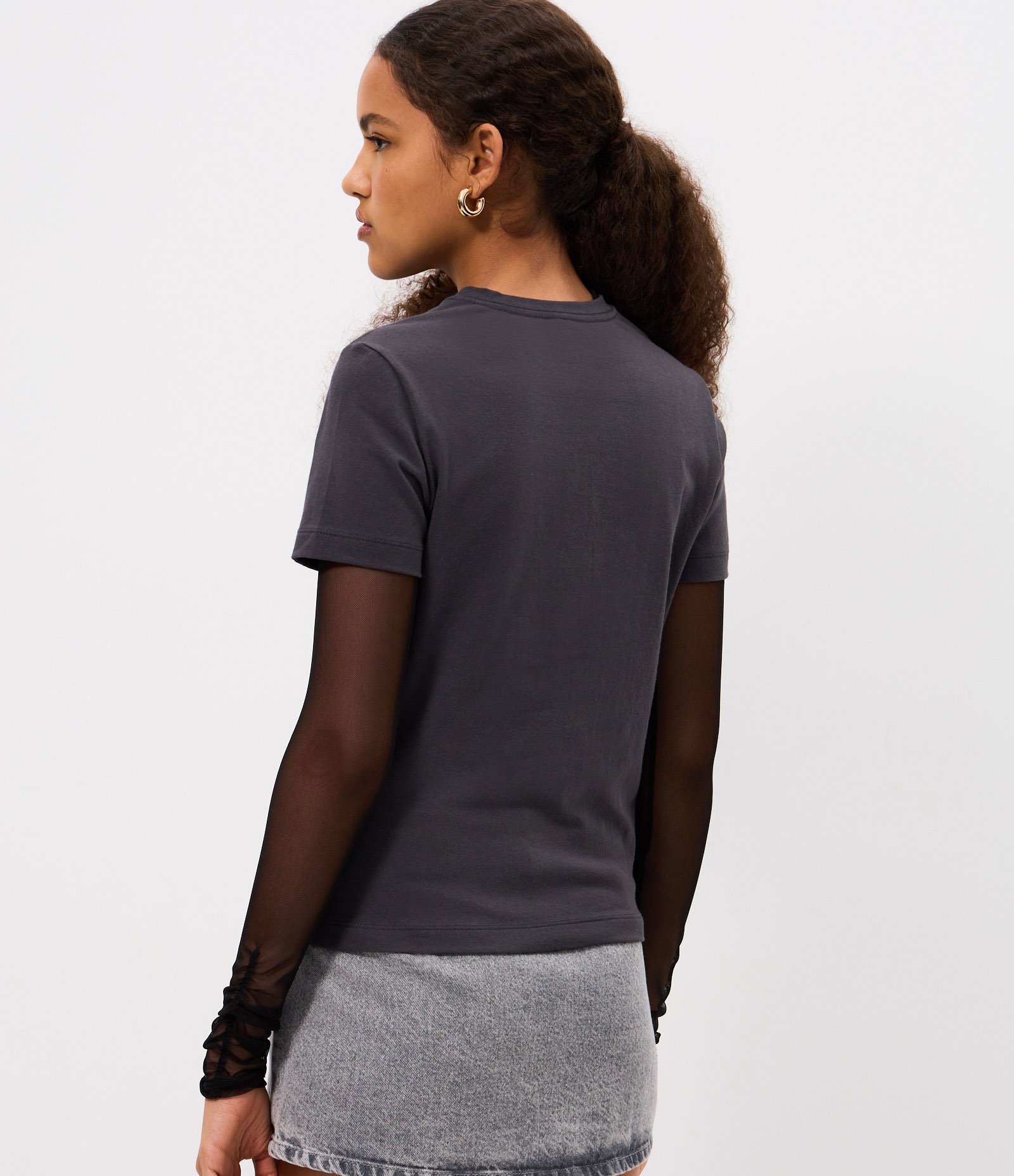 Camiseta Baby Tee KISS Preto