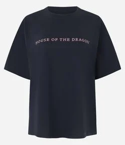 Camiseta em Algodão com Estampa House Of The Dragon