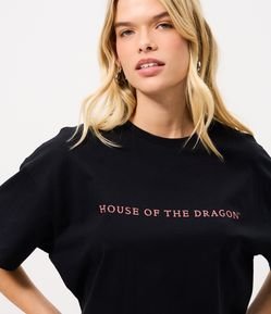 Camiseta em Algodão com Estampa House Of The Dragon