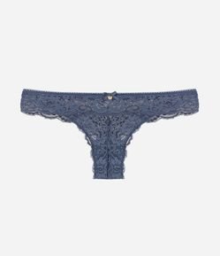 Calcinha Biquíni Fio em Renda Floral