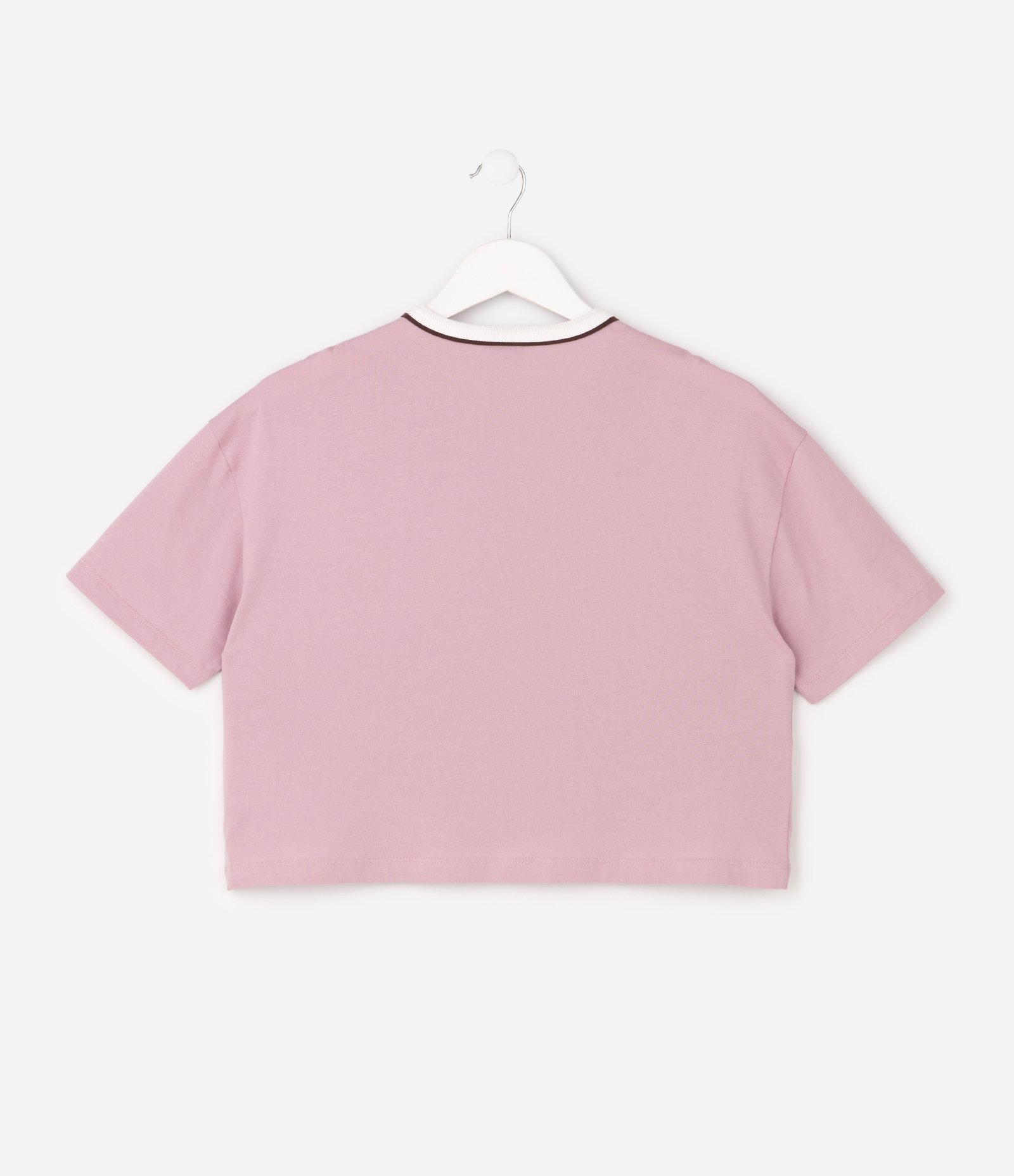 Camiseta Boxy em Algodão com Estampa Lettering Tennis Club - Tam 5 a 16 Anos Rosa 3