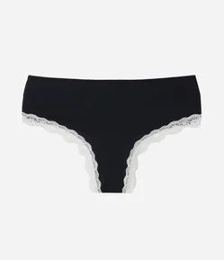 Calcinha Hot Pants com Renda Curve & Plus Size