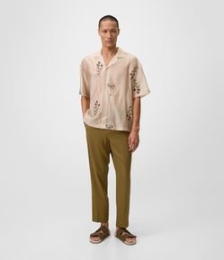 Calça Relaxed Alfaiatada em Viscolinho
