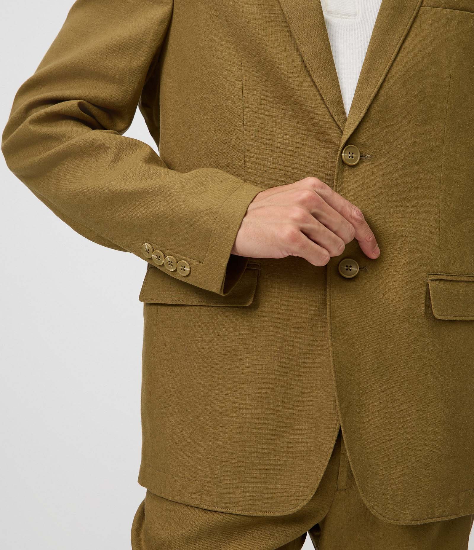 Paletó Social em Viscolinho com Meio Forro Verde 4